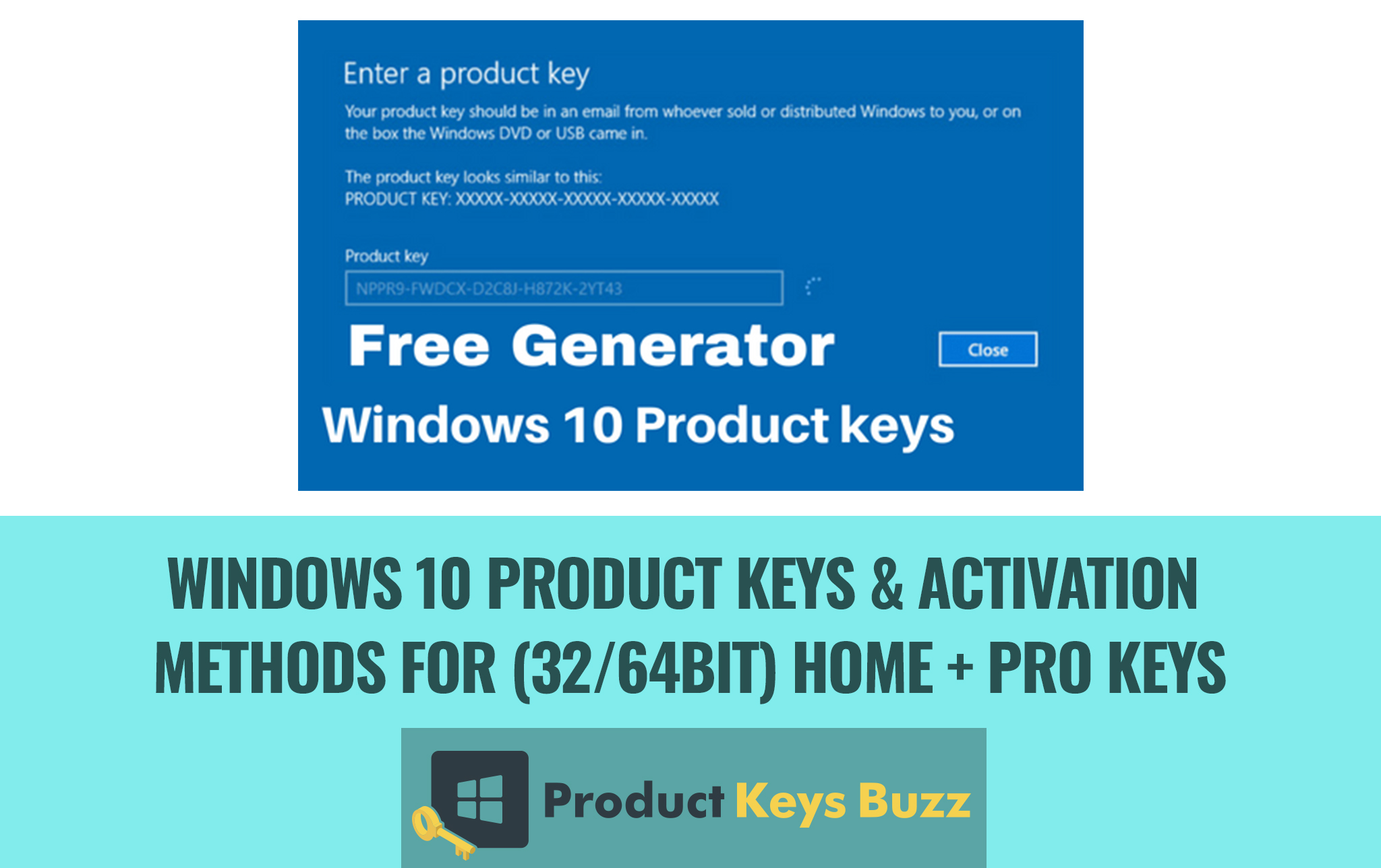 windows 10 pro key for free